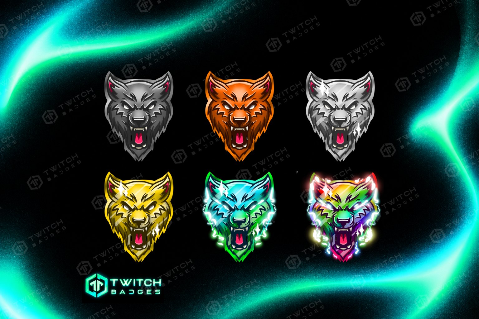 Wolf Twitch Sub Badges preview