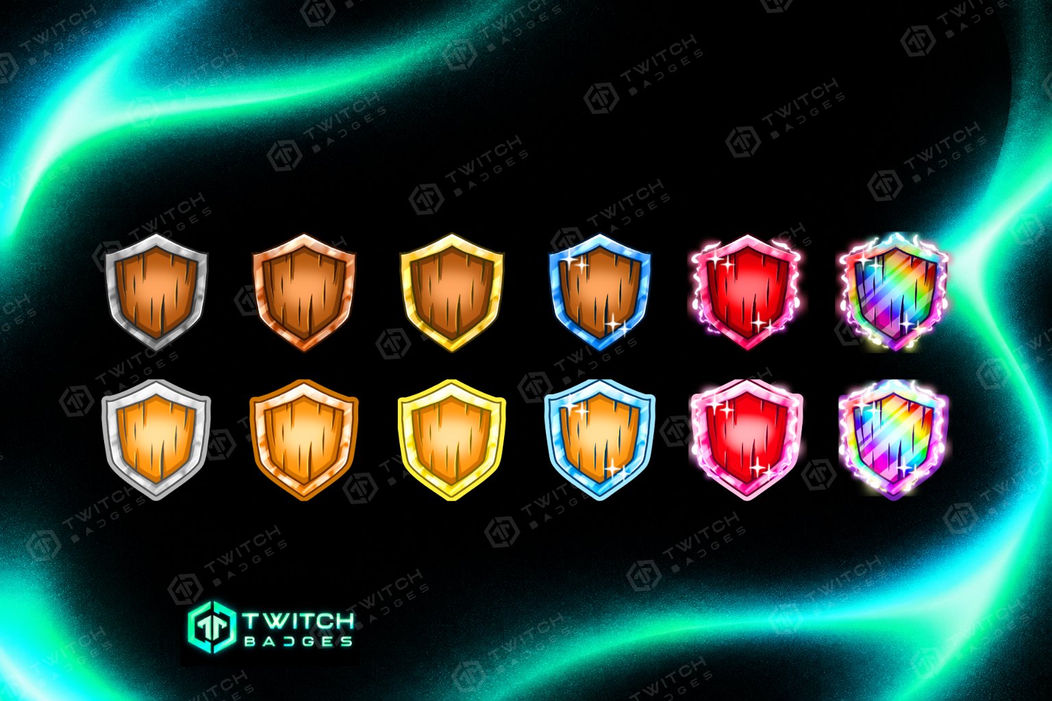 Shield Twitch Sub Badges preview