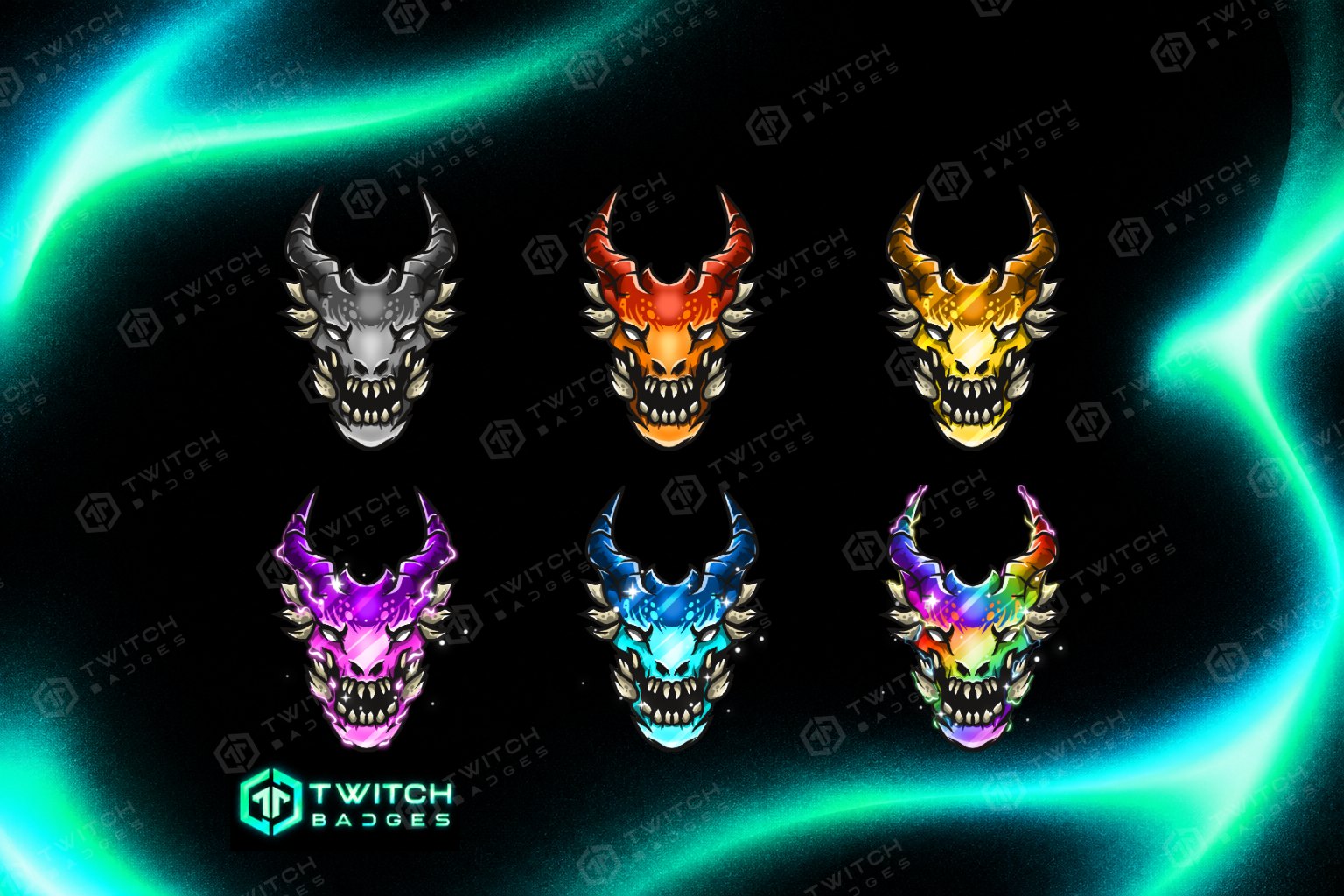 Dragon Twitch Sub Badges preview
